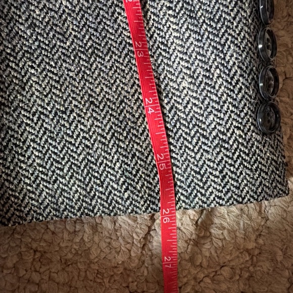 Towncraft Gray Herringbone Silk Sport Coat Blazer - Picture 15 of 15